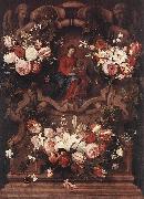 Floral Wreath with Madonna and Child Daniel Seghers